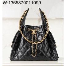 [JD] 샤넬 25 스몰 핸드백 그레인드 카프스킨 골드 메탈 블랙 30*26*14cm 