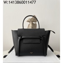 black frame 공장 셀린느 그레인드 카프스킨 마이크로 벨트백 블랙 20*20*10cm 189003 