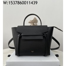 black frame 공장 셀린느 그레인드 카프스킨 마이크로 벨트백 블랙 24*20*13cm 189153 