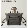 black frame 공장 셀린느 그레인드 카프스킨 마이크로 벨트백 다크 그레이 20*20*10cm 189003