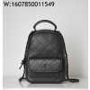 [JD] 샤넬 25C 클래식 체인 핸드폰 홀더 샤이니 그레인드 카프스킨 쏘 블랙 18*13*9cm 