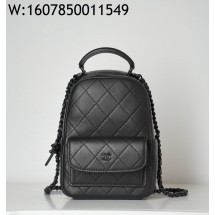 [JD] 샤넬 25C 클래식 체인 핸드폰 홀더 샤이니 그레인드 카프스킨 쏘 블랙 18*13*9cm 