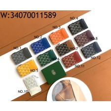 [엠플러스] 고야드 부르봉 지퍼 카드지갑 12컬러 12.5*1*8.4cm Goyard