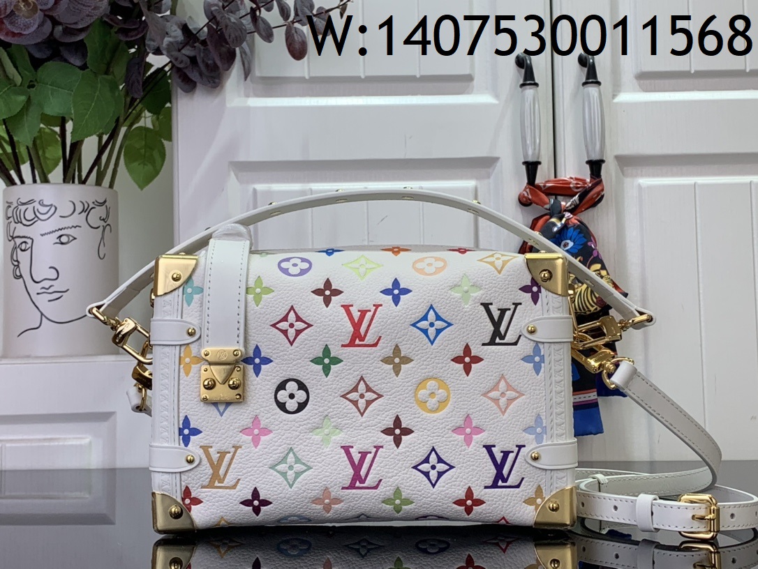 [88factory] 루이비통 x 무라카미 타카시 사이드 트렁크 MM 멀티컬러 23.5*16*8.5cm M14046 