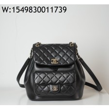[JD] 샤넬 라지 백팩 카프스킨 골드 메탈 블랙 듀마 25*22*18cm 