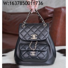[JD] 샤넬 백팩 카프스킨 골드 메탈 블랙 듀마 24P 18*18*11cm 