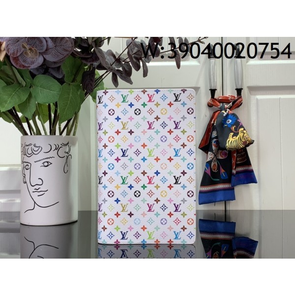 [88factory] 루이비통 TM 모노그램 멀티컬러 메밀리 노트북 커버 화이트 22.5*2*14cm GI1299 