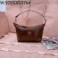 [JHL] 미우미우 나플락 페이던트 가죽 파우치 브라운 5NE841 19*25.5*14cm