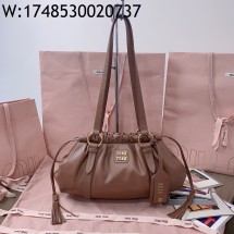 [JHL] 미우미우 쥬아 나파 백 다크 브라운 5BG306 32*16*10.5cm