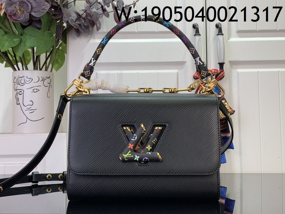 [88factory] 루이비통 LV X TM 트위스트 슬림 백 미디엄 M13243 16*8*23cm 블랙