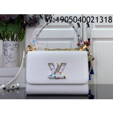 [88factory] 루이비통 LV X TM 트위스트 슬림 백 미디엄 M13243 16*8*23cm 화이트