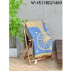 AGG 에르메스 말 Cheval Cabriolet 플래드 담요 140*180cm 블루
