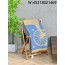 AGG 에르메스 말 Cheval Cabriolet 플래드 담요 140*180cm 블루