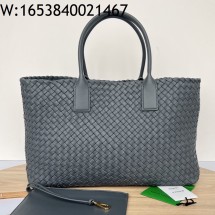 징 팩토리 보테가베네타 라지 까바 다크 그레이 608811 51*45*20cm 