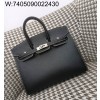 [장인의집] 에르메스 버킨 25 은장 블랙 (내면 핑크) epsom