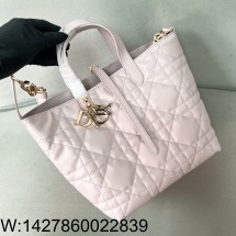 [JHL] 디올 미디엄 뚜주흐 버티컬 토트백 매크로까나쥬 핑크  23*24*16cm