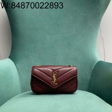 Pomegrante 생로랑 램스킨 소재 LOULOU 루루 토이 미니 821749 20*12*5cm 와인