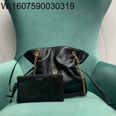 Pomegrante 생로랑 램스킨 소재의 JAMIE 스몰 쇼퍼 833948 27*29*11cm 블랙 금장