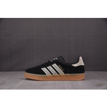 아디다스 오리지널 가젤 인도어 블랙 원더 화이트 (Women's) JI2755