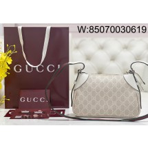 [JHL] 구찌 GG 엠블럼 숄더백 815218 24.5*16*6cm 화이트