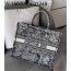 [엔젤] 디올 라지 북 토트백 트왈 드 주이 자수 42*35*18.5cm 블루 화이트