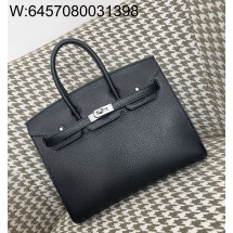 [장인의집] 에르메스 버킨 25 블랙 은장 산양가죽