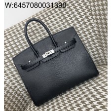 [장인의집] 에르메스 버킨 25 블랙 은장 산양가죽