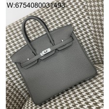 [장인의집] 에르메스 버킨 25 그레이 은장 togo