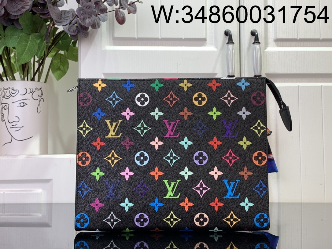 [88factory] 루이비통 LV X TM 토일레트리 파우치 라지 M13746 25*20*5.5cm 블랙