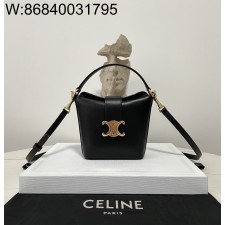 블랙프레임공장 셀린느 트리옹프 이너백 버킷백 13.5*12.5*5cm 10K943 블랙