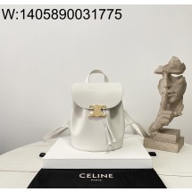 black frame 공장 셀린느 보니 스무스 백팩 25*18*13cm 118703 화이트
