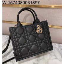 [엔젤] 디올 스몰 디올 북 토트 매크로까나쥬 26.5*22*14cm 블랙 