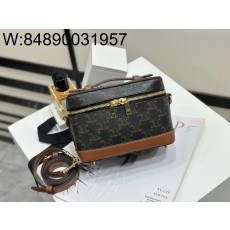 백경 셀린느 트리옹프 로고 베니티 백 18*12*18cm 119462 올 오버 로로