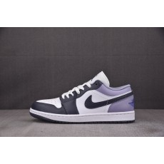 조던 1 로우 화이트 다크 블루 그레이 553558-145