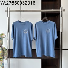V공장 디올 서머 25SS 고양이 모노그램 반팔티 블루