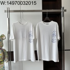 V공장 디올 25SS 모노그램 도장 프린트 반팔티 화이트