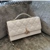 [엔젤] 디올 미스 디올 미니백 까나쥬 램스킨 S0980 21*11.5*4.5cm 화이트