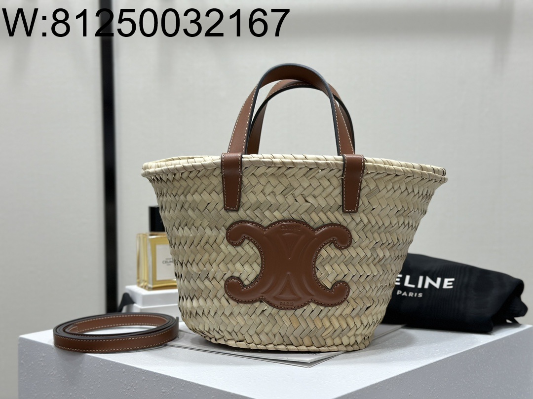 백경 셀린느 틴 클래식 파니에 라피아백 19*20*10cm 113832 스몰