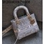[엔젤] 디올 미디엄 레이디백 D 라이트 백 트왈 드 주이 자수 24cm 그레이 금장 