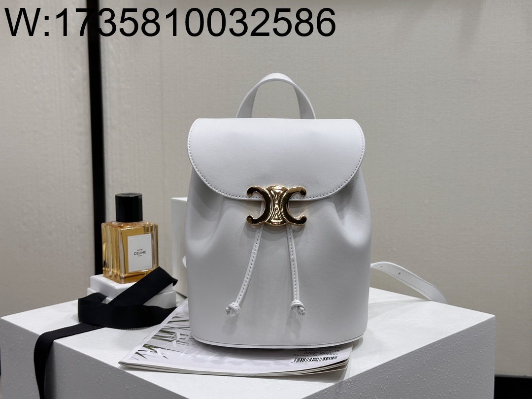 백경 셀린느 보니 스무스 백팩 25*18*13cm 118703 화이트