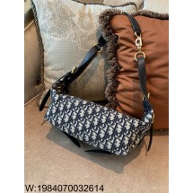 [엔젤] 디올 D 저니 백 디올 오블리크 자카드 33*16*15cm 25.5*14.5*14cm 블루 2사이즈