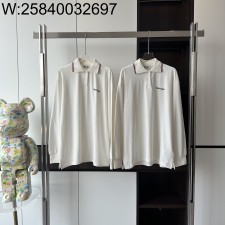V공장 미우미우 25SS 모노그램 긴팔 폴로 화이트