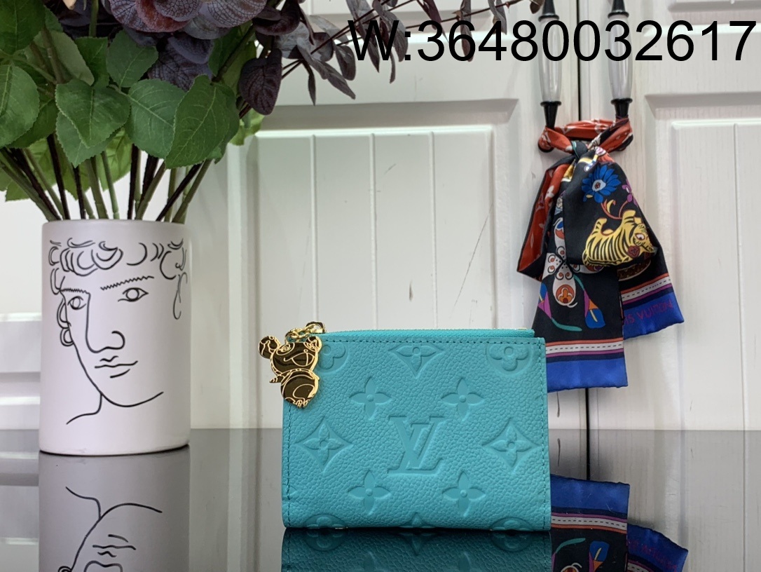 [88factory] 루이비통 LV x TM 리사 월릿 M14089 9*11.5*1.5cm 스카이 블루