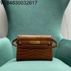 Pomegrante 생로랑 맨하탄 스몰 MANHATTAN 인 박스 675626 24*6.5*17cm 악어무늬 브라운 