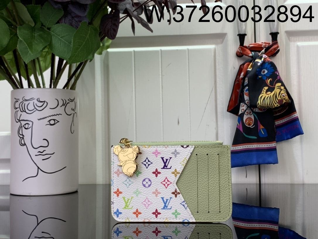 [88factory] 루이비통 LV x TM 로미 카드 홀더 M13800 12*8*0.8cm 라이트 그린