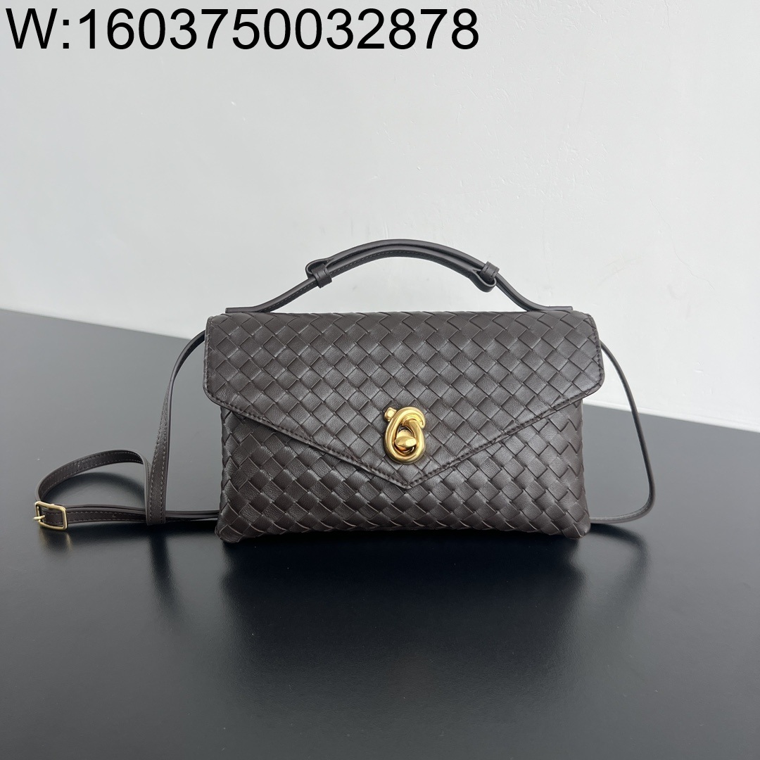 징 팩토리 보테가베네타 놋 락 817191 25*16*5.5cm 초콜릿