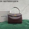 [dxg] 발렌시아가 로데오 스몰 핸드백 빈티지 골드 장식 28.9*20*9.9cm 다크 커피