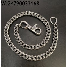 AGG 크롬하츠 쿠바 올 오버 십자가 각인 가방 사슬 체인줄 바지 체인