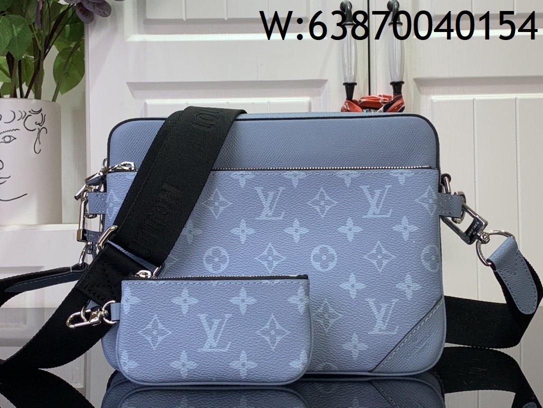 [88factory] 루이비통 트리오 메신저 M14069 18.5*7*25cm 블루