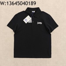 GTR공장 버버리 25SS 모노그램 자수 반팔 폴로 블랙